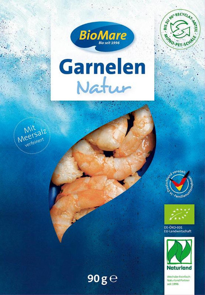 Produktfoto zu Bio Mare Garnelen Natur 90g