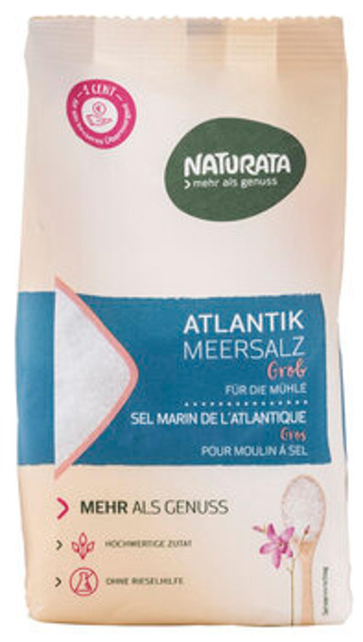 Produktfoto zu Naturata Meersalz Altlantik grob 500g