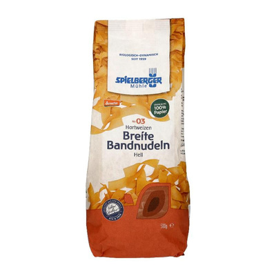 Produktfoto zu Spielberger Mühle Breite Bandnudeln 500g