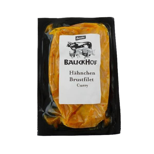 Produktfoto zu Bauckhof Hähnchenbrust 2er Curry ca. 300g