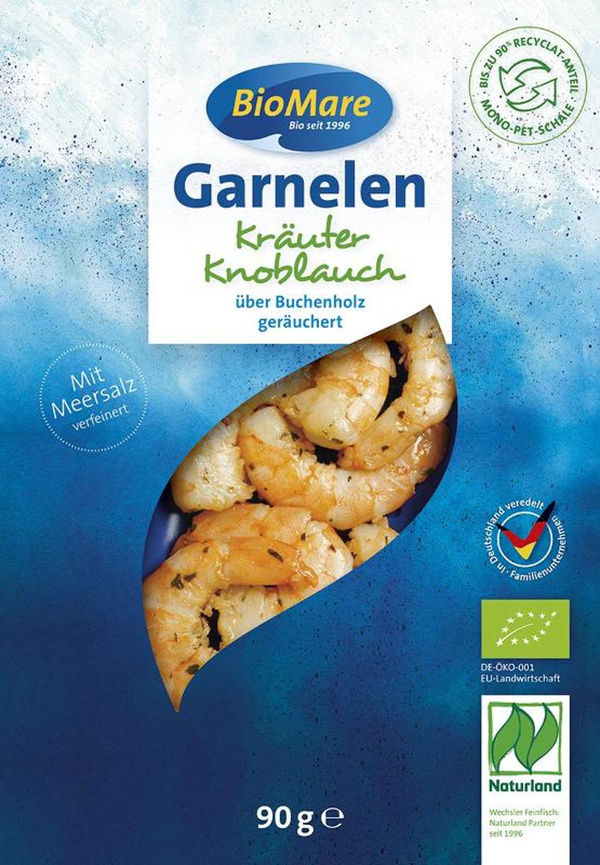Produktfoto zu Bio Mare Garnelen mit Kräutern und Knoblauch 90g