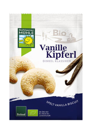 Produktfoto zu Bohlsener Mühle Vanillekipferl Dinkel-Butter 125g