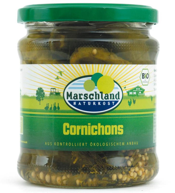 Produktfoto zu Marschland Cornichons 330g