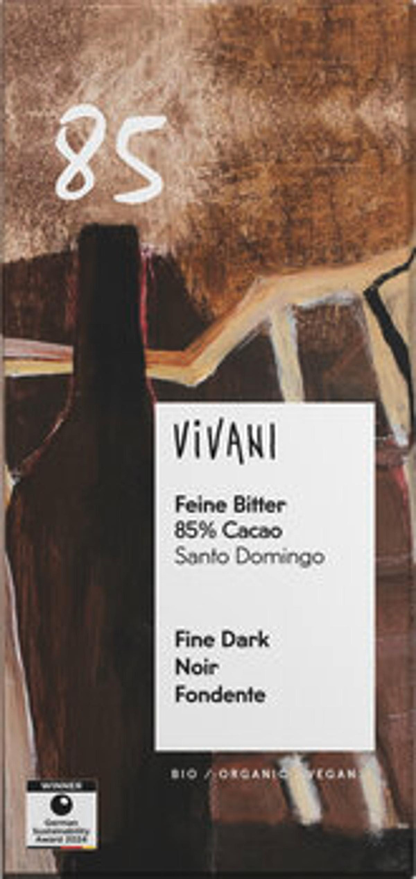 Produktfoto zu Vivani Feine Bitter mit 85% Cacao 80g