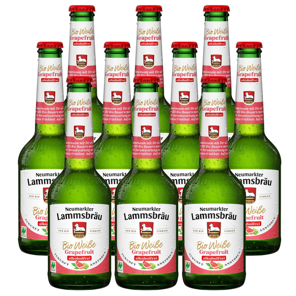 Produktfoto zu Kiste Lammsbräu Weiße Grapefruit alkoholfrei 10x0,33L