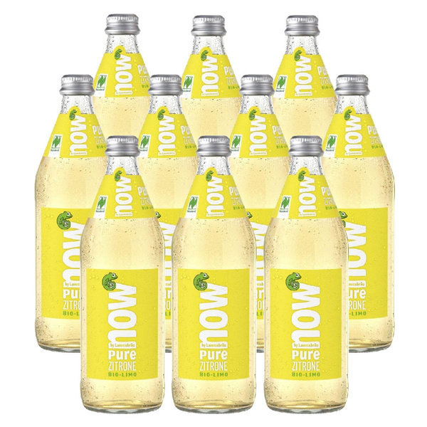 Produktfoto zu Kiste Now Pure Zitrone 10x0,5L