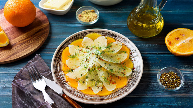 Rezeptbild für Fenchel-Käse-Carpaccio