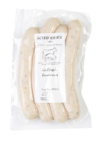 Produktfoto zu Schröders Geflügel Bratwurst ca. 200g