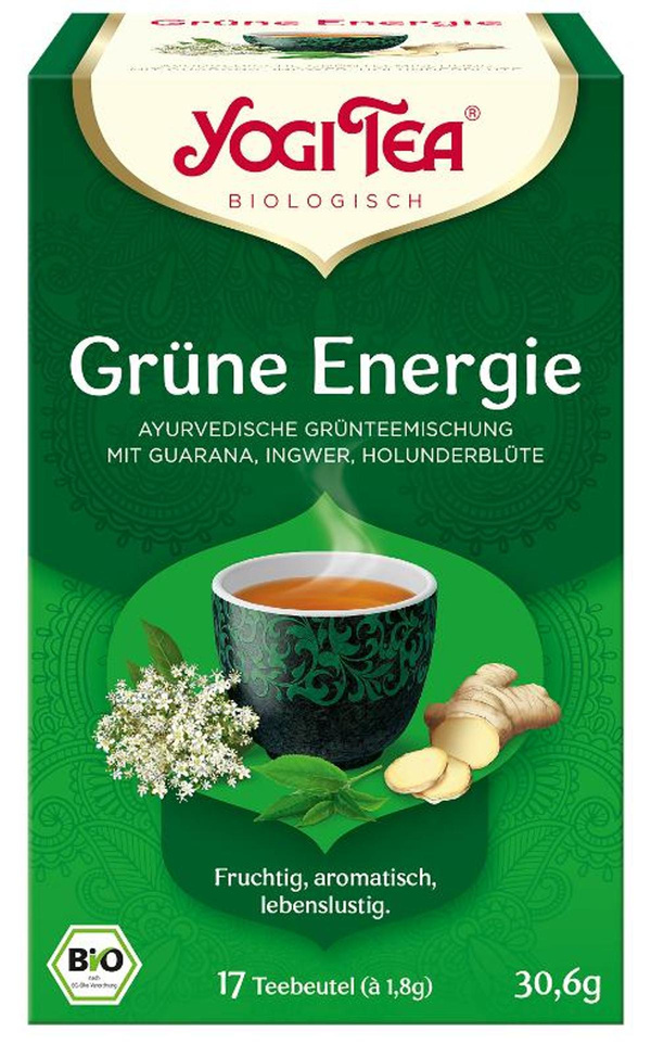 Produktfoto zu Yogi Tea Grüne Energie Tee