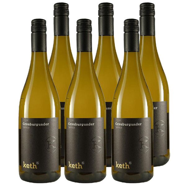 Produktfoto zu Kiste Keth Grauburgunder Rheinhessen  6x0,75L