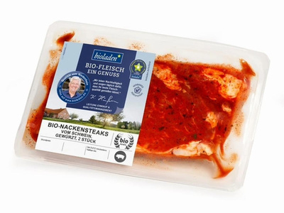 Produktfoto zu Bioladen* Nackensteaks gewürzt  2Stück ca. 300g