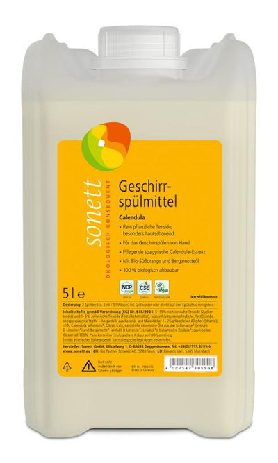 Produktfoto zu Sonett Geschirrspülmittel Calendula 5L