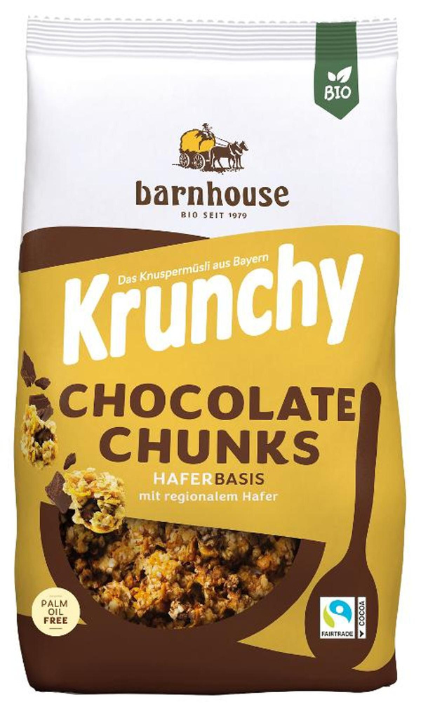 Produktfoto zu Barnhouse Krunchy Chocolate Chunks 500g