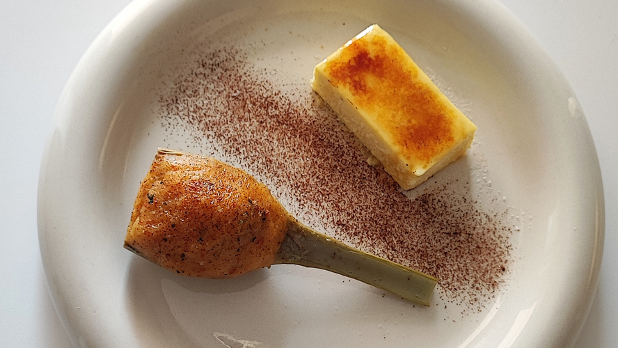 Rezeptbild für Artischocke mit Pecorino-Crème