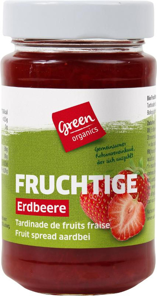 Produktfoto zu green Fruchtaufstrich Erdbeere 250g