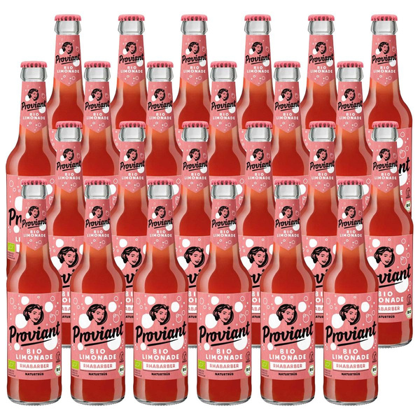 Produktfoto zu Kiste Proviant Rhabarberlimo naturtrüb 24x0,33L