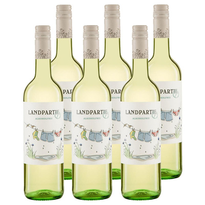 Produktfoto zu Kiste Landpartie weiß alkoholfrei 6x0,75L