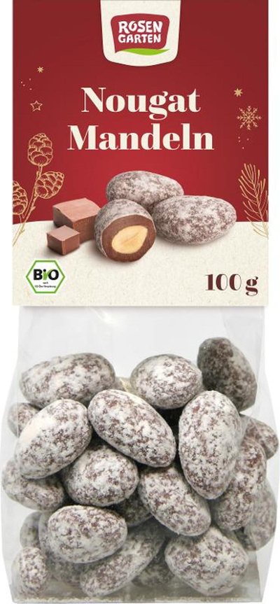 Produktfoto zu Rosengarten Nougat Mandeln 100g