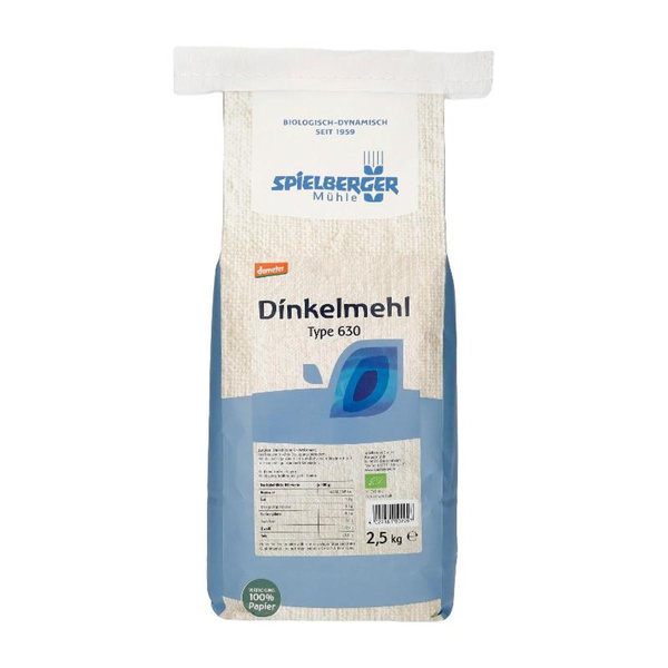 Produktfoto zu Spielberger Mühle Dinkelmehl Type 630 2,5kg