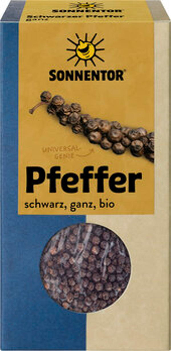 Produktfoto zu SONNENTOR Pfeffer schwarz, ganz 55g
