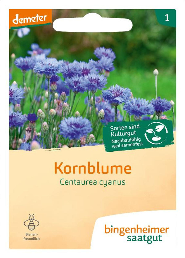 Produktfoto zu Bingenheimer Saatgut Kornblume Samen