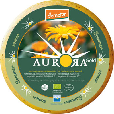 Produktfoto zu Aurora Gold Sommerkäse mit Ringelblumen