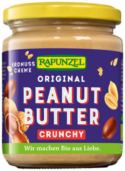 Produktfoto zu Rapunzel Peanutbutter Crunchy 250g