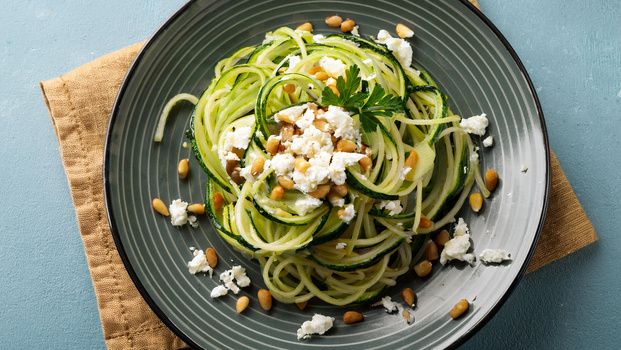 Rezeptbild für Zoodles mit Feta