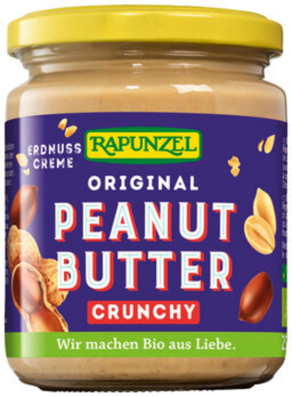 Produktfoto zu Rapunzel Peanutbutter Crunchy 250g