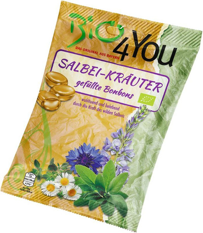 Produktfoto zu Bio4You Salbei Kräuter Bonbons 75g