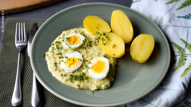 Rezeptbild für Eier in Senfsahne