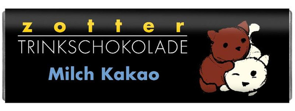 Produktfoto zu Zotter Trinkschokolade Milch Kakao 22g