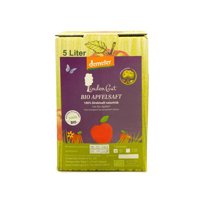 Produktfoto zu Lindengut Apfelsaft 5L