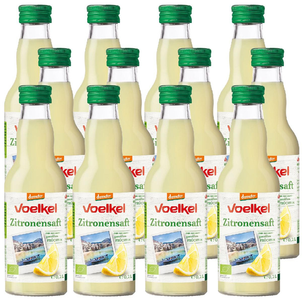 Produktfoto zu Kiste Voelkel Zitronensaft 12x0,2l