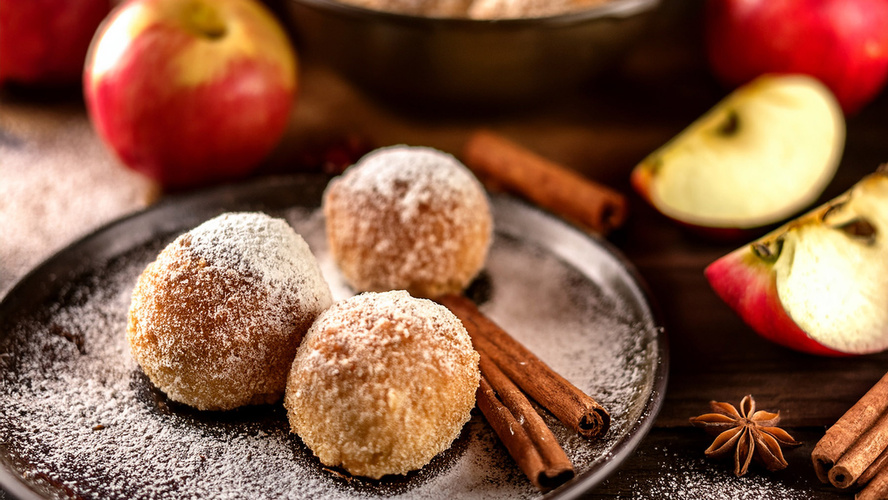 Rezeptbild für Apfel Zimt Bällchen