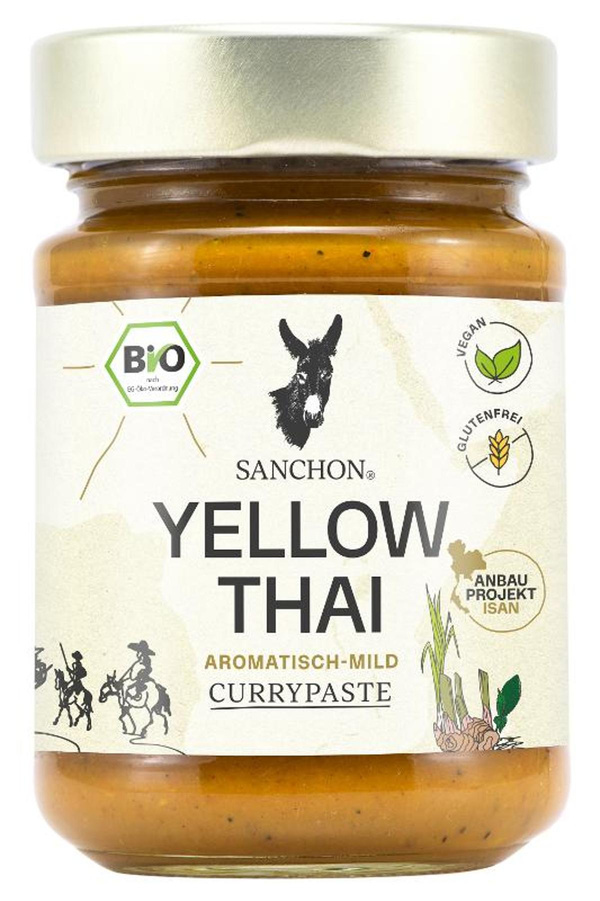 Produktfoto zu Sanchon Currypaste Yellow Thai 190g
