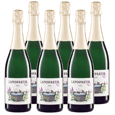 Produktfoto zu Kiste Landpartie Sekt 6x0,75L