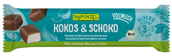 Produktfoto zu Rapunzel Kokos & Schoko Vollmilch 50g