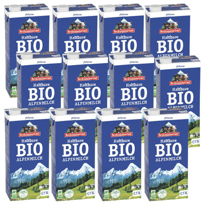 Produktfoto zu Berchtesgadener Land Großgebinde 12*1 L 1,5% H-Milch fettarm Tüte