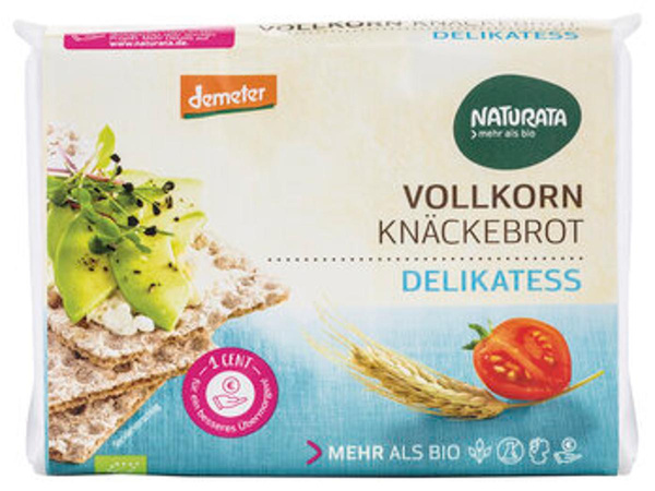 Produktfoto zu Naturata Delikatess Vollkorn-Knäckebrot 250g