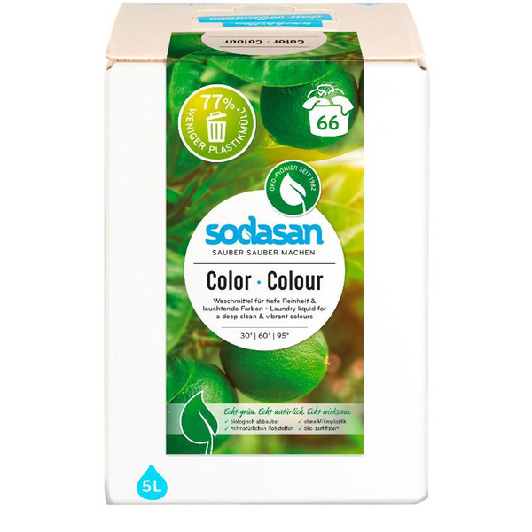 Produktfoto zu Sodasan Color Waschmittel Limette Bag in Box 5l