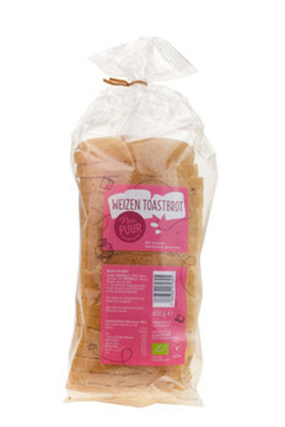 Produktfoto zu Nur Puur Weizentoast 400g