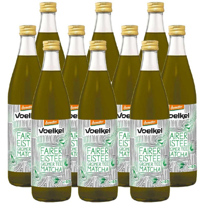 Produktfoto zu Kasten Voelkel Eistee mit Matcha 10x0,5L