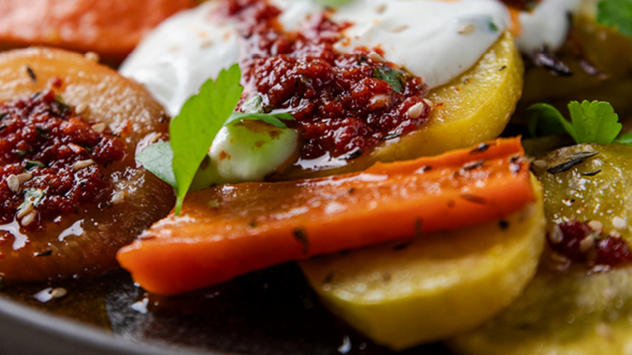 Rezeptbild für Röstgemüse mit Sesamöl