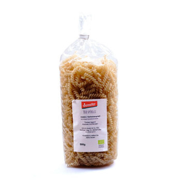 Produktfoto zu Lindengut Spirelli Nudeln OHNE Ei 500g