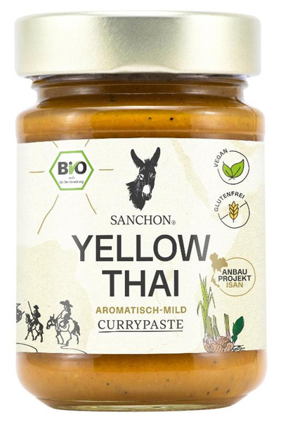 Produktfoto zu Sanchon Currypaste Yellow Thai 190g
