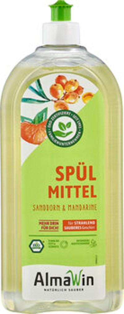 Produktfoto zu Almawin Spülmittel Sanddorn-Mandarine 1l