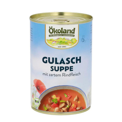Produktfoto zu Ökoland Gulaschsuppe 400g