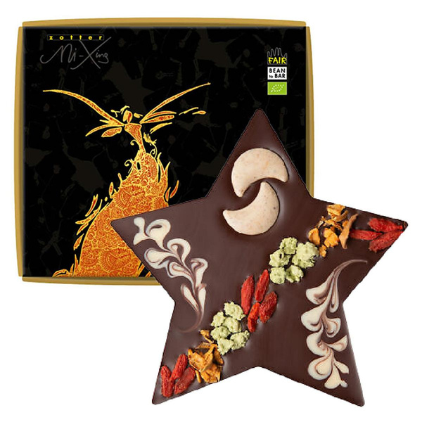 Produktfoto zu Stern VEGAN mit Haselnusskrokant 100g