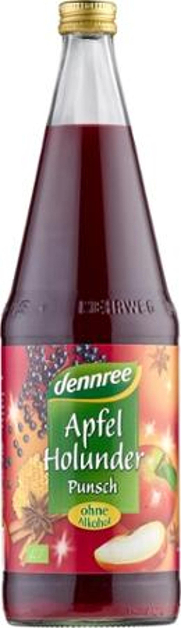 Produktfoto zu dennree Apfel-Holunder-Punsch 1l
